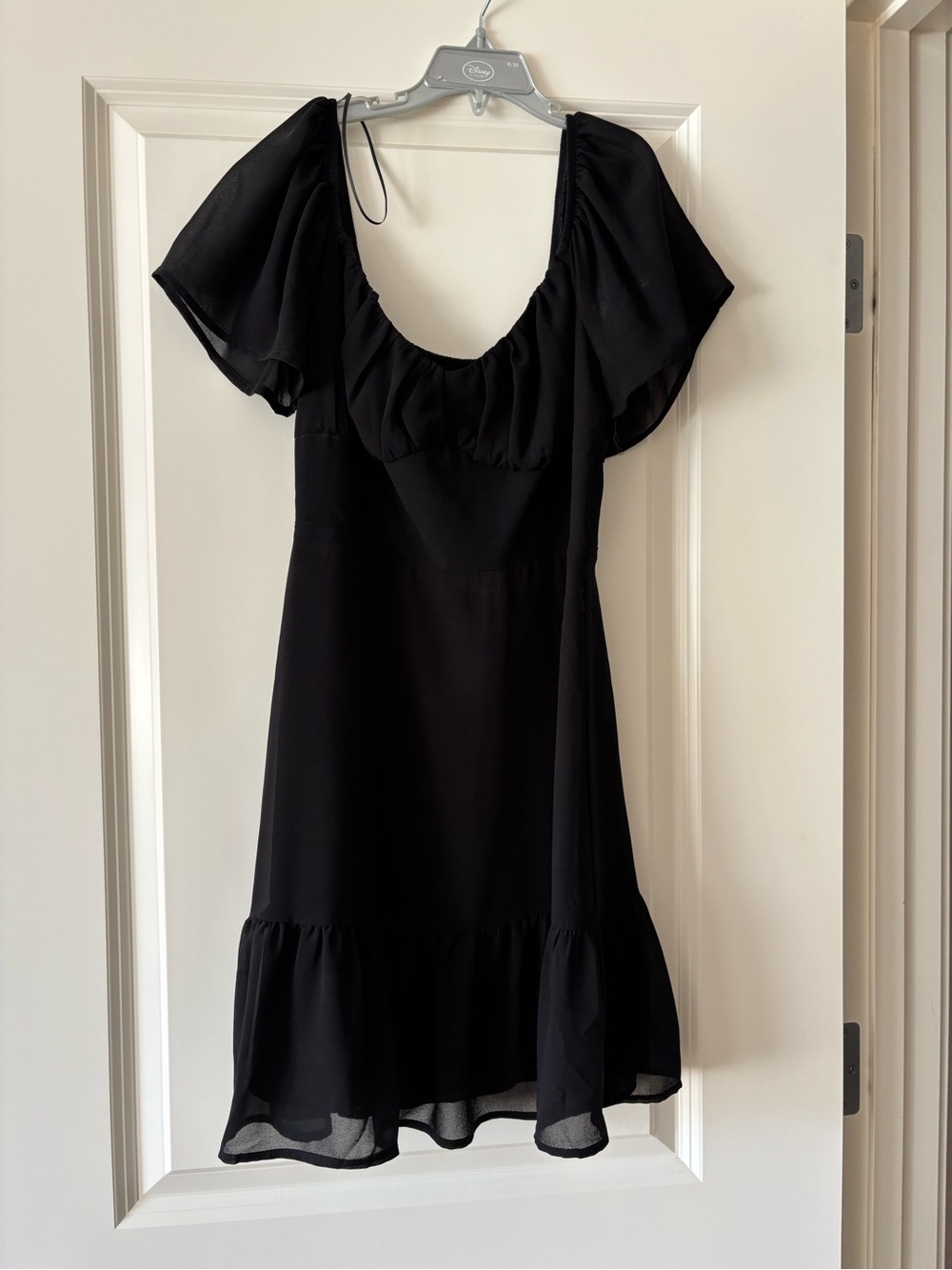 Dynamite Black Ruffle Mini Dress